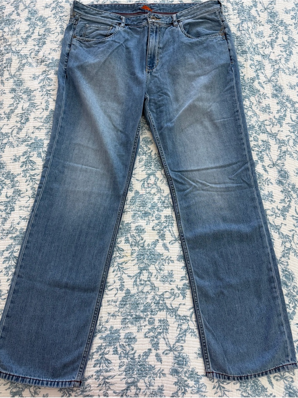 Tommy Bahama Light Blue Straight-Leg Men's Jeans